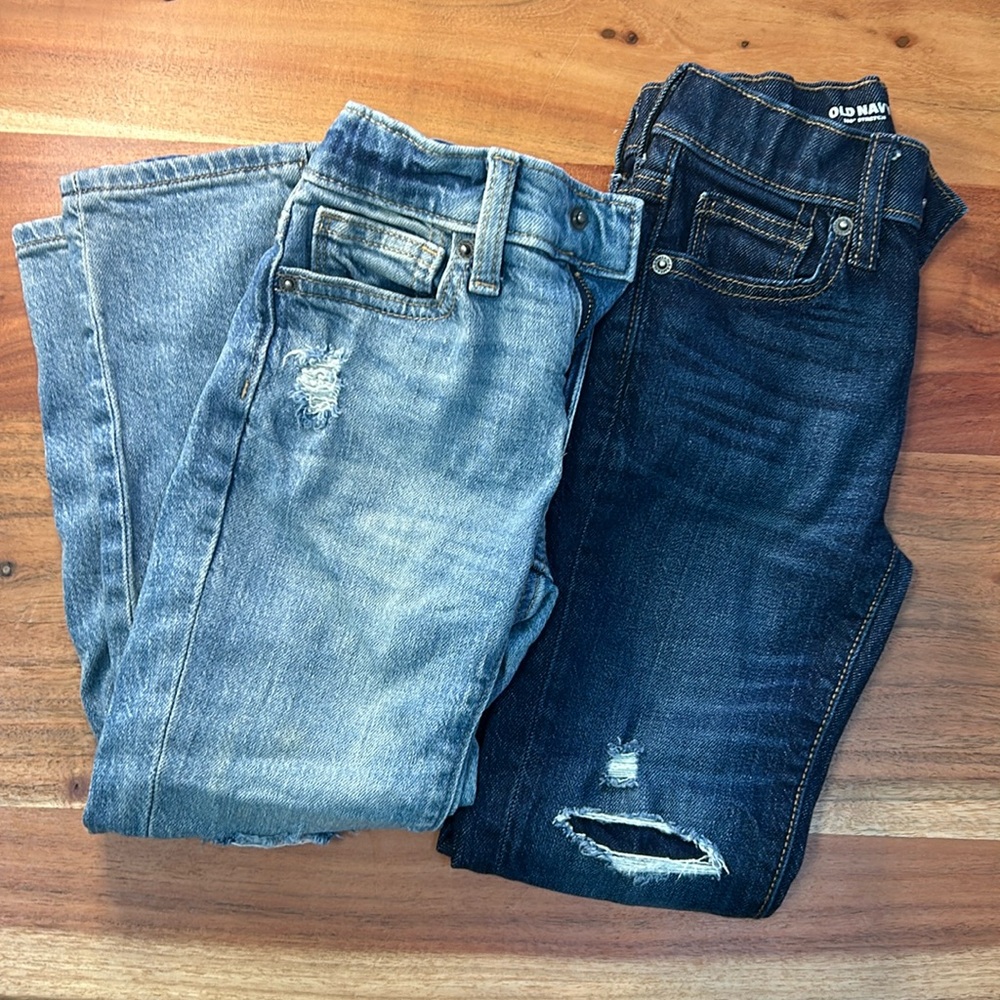 Old Navy Boys Jeans Size 5 2 Pairs